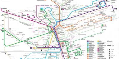 Mapa de Luxemburgo metro