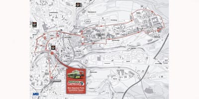 Mapa de hop on hop off Luxemburgo