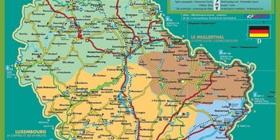 Luxemburgo atraccións mapa